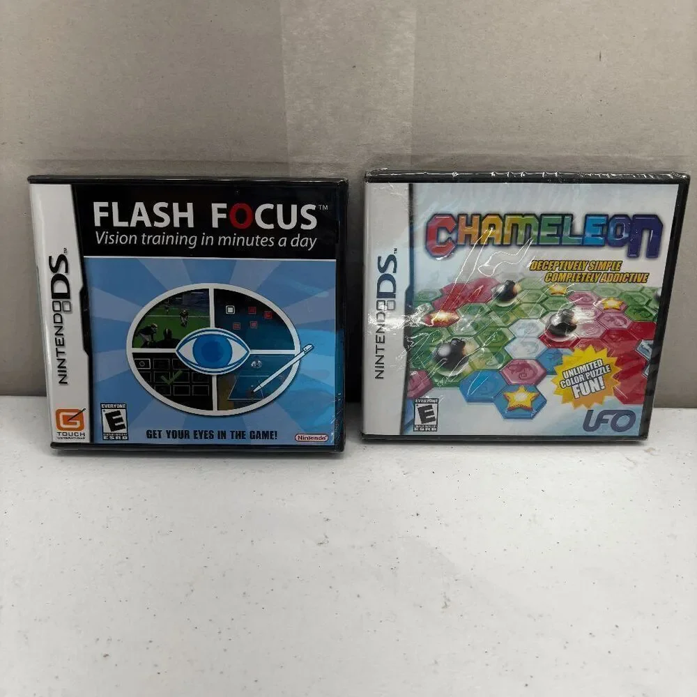 New Sealed Nintendo DS Game Flash Focus‎ & Chameleon